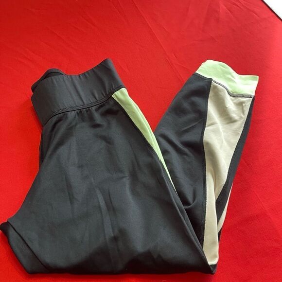 Nike Black Green White Color block Retro Y2K Track Pants Size XL - Picture 11 of 11